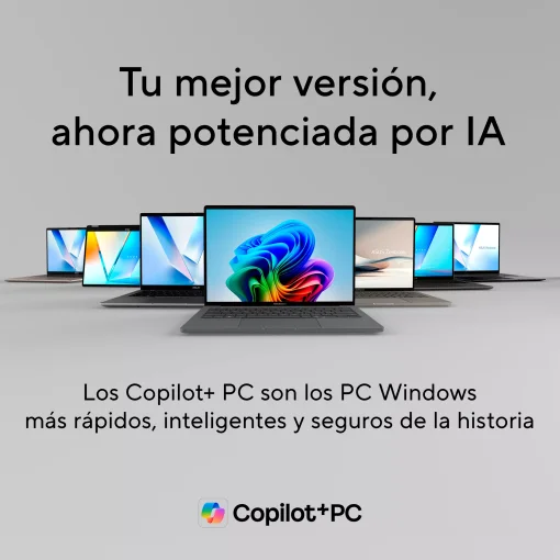 Cod. 1831 Kit ASUS VivoBook S16 (M3607) Copilot+PC / AMD Ryzen&trade; 9 270 (16TOPS), Base 4.0GHz / 16 GB DDR5 / 1 TB GB NVMe&trade; SSD / 16" WUXGA (1920 x 1200), 144Hz / Sin Sistema (OS) / Wi-Fi 6&amp; BT 5.3 / C&aacute;m. FHD IR / Teclado Retroiluminado Espa&ntilde;ol alfanum&eacute;rico