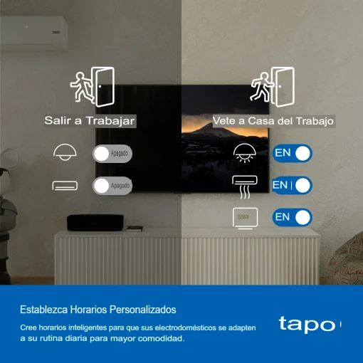 Cod. 1097 Controlador y Control Remoto Universal Smart TP-LINK Tapo H110 Hub IR &amp; IoT / controla hasta 18 electrodom&eacute;sticos IR (+8000 marcas), Sensores Tapo / Matter / Compatible: Alexa, Apple Home, Google Home, Siri / Control por Voz &amp; APP