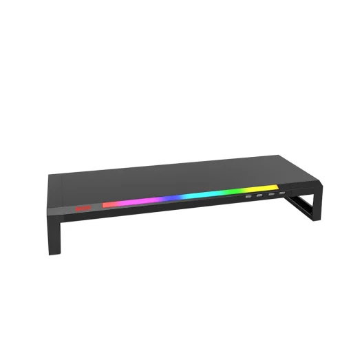 Cod. 977 Base para Monitor MARVO DZ-01 / Iluminación RGB con efectos / 4*Puertos HUB USB 2.0 / cable 1.6 m / Dimensión: 520*198*80 m