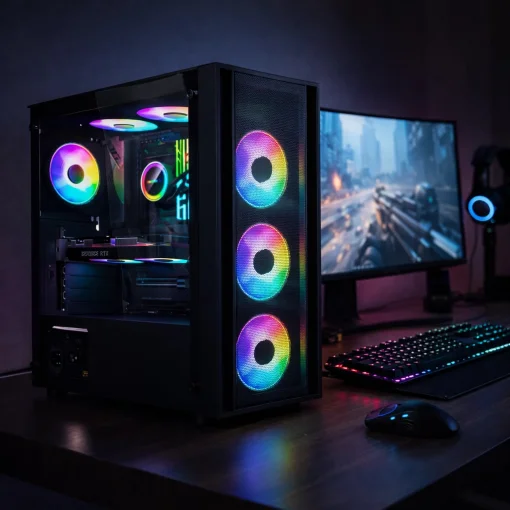 Cod. 404 Case Gaming MARVO Tazos 130 (CA-123/Negro) / Panel frontal Mesh / Tapa lateral vidrio templado / admite: VGA 335mm &amp; soporta hasta 8 fans / USB3.0 + 2*USB2.0 / Audio HD