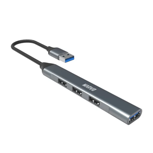 Cod.  979  Hub MARVO UH-ATC01 / Interfaz USB 3.0 a  3*USB 2.0 + 1*USB 3.0 / plug &amp; Play / Metal