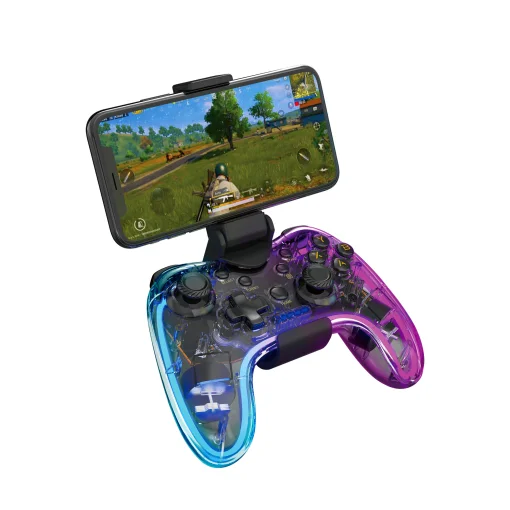 Cod. 079 Control&nbsp;de&nbsp;Juegos Inal&aacute;mbrico MARVO Ghost 40 (GT-88) Soporte P/Celular / Bluetooth&reg; / Iluminaci&oacute;n RGB / Vibraci&oacute;n dual / &nbsp;joystick 3D / Bater&iacute;a: 800mAh (8-12 H) / Compatible: Android,&nbsp;iOS,&nbsp;PC,&nbsp;PS3,&nbsp;PS4,&nbsp;Nintendo Switch