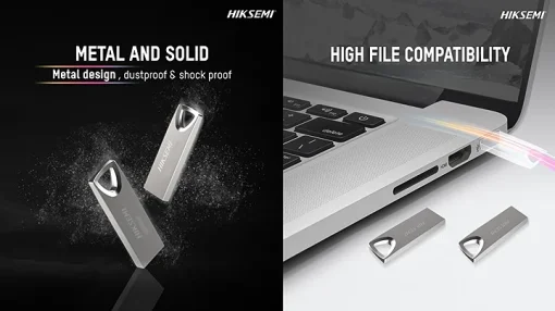 Cod. 127 Flash Memory HIKSEMI Classic M200 8GB / USB 2.0 / Met&aacute;lica