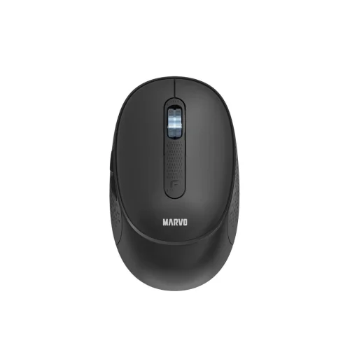 Cod. GM:209 Mouse MARVO WM111BK / Dual Inalámbrico 2.4G + Bluetooth 5.2 / 1600DPI / 6 botones / batería 500mAh / Negro