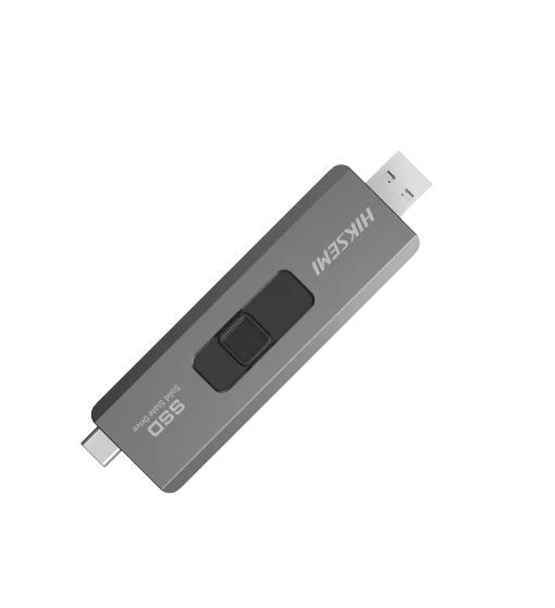 Cod. X:467 SSD Externo Dual Mini HIKSEMI SWIFT - 1TB / Interfaz: USB-A + USB-C 3.2 Gen 2 / OTG / 530MB/s Read, 450MB/s Write / Carcasa metálica