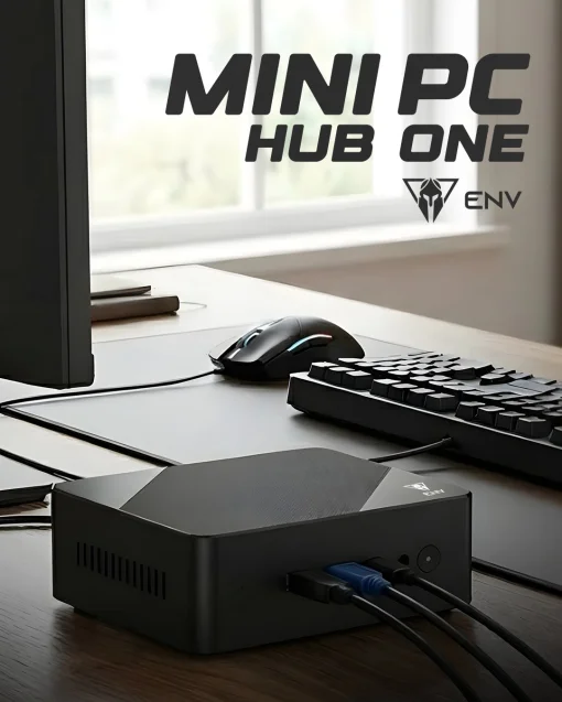 Cod. 241 &nbsp;Mini CPU ENV&nbsp;/ AMD Ryzen&trade; 5 3500U / 16GB / 512GB M.2 SSD NVMe / Wi-Fi AC + BT / 2*HDMI 4K / 2*USB3.2 + USB-C 3.2 Gen1, LAN RJ45 / Windows 11 Home (Preinstalado) / montaje vesa (75mm) P/Instalaci&oacute;n oculta