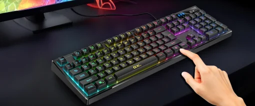Cod. G:290 Teclado Genius Scorpion K7 / USB / Tecla AI Copilot / iluminación RGB 7 colores, 10 modos / Teclas FN programables / 19 teclas anti-ghosting / resistente a derrames de líquidos