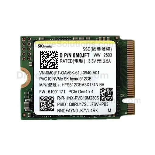 Cod. 508 SSD SK Hynix M.2 512GB / 2230 / PCIe® 4x4 NVMe® (Sin empaque)