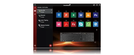 Cod. 186 Teclado Genius SLIMSTAR 126 /12 teclas con función multimedia + 4 teclas de acceso rápido /Elegante y superficie Premium /Slim / USB / Español / Negro