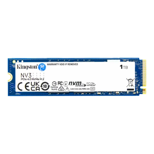Cod. SN:501 SSD KINGSTON NV3 M.2 / 1 TB / 6.000MB Lectura y escritura 4.000MB / 2280 / PCIe 4.0 x4 NVMe
