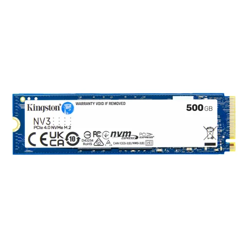 Cod. SN:514 SSD KINGSTON NV3 M.2 / 500 GB / 5.000MB Lectura y escritura 3.000MB / 2280 / PCIe 4.0 x4 NVMe