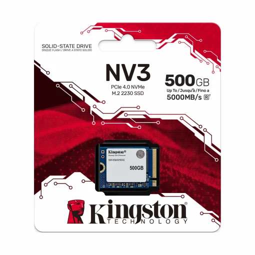 Cod. SN:548 SSD KINGSTON NV3 M.2 / 500 GB / 5.000MB Lectura y escritura 3.000MB / 2230 / PCIe4.0 x4 NVMe