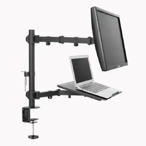 Cod. 846 Soporte de escritorio para laptop y pantalla hasta 32&quot; MM10 / rotacion / Ajustable en mesa