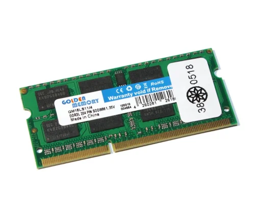 Cod. L3:075 MEMORIA RAM GOLDEN P/LAPTOP 4GB DDR3 PC3L-12800/ CL11 204-PIN SODIMM
