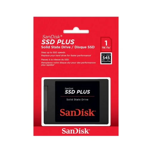 Cod. 541 SSD SanDisk&trade; Plus - 1TB / 2.5" / SATA III 6Gb/s&nbsp;Escritura 515 MB/s y 545 MB/s Lectura