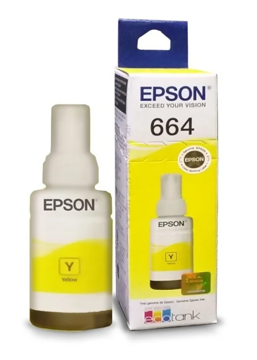 Cod.042 Tinta EPSON T664420 AMARILLO/70 ml/Impresoras Tinta Continua