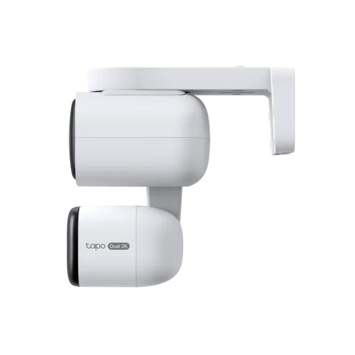 Cod. AT:379 Cámara Smart exterior/interior TP-Link Tapo C246D Dual 2K 360° / Lente gran angular 125° &amp; Teleobjetivo 6mm / Vista Nocturna Intelig. / Detección AI (pers. masc. veh.) / Seg. automát. sincronizado / 8 puntos patrulla / Audio bidireccional / So