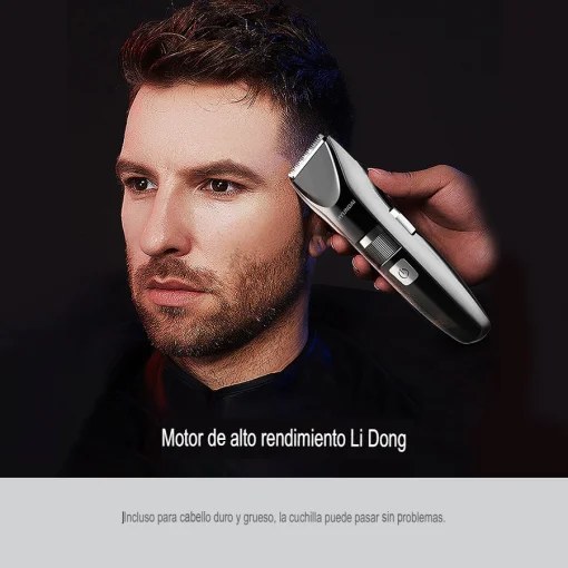 Cod. 1047 Cortadora de cabello Hyundai PHT-048 / Bat. 350mAh / Carga USB 1.5h, uso 40 min. / resistente al agua (IPX6) / 2*limitadores de cabello