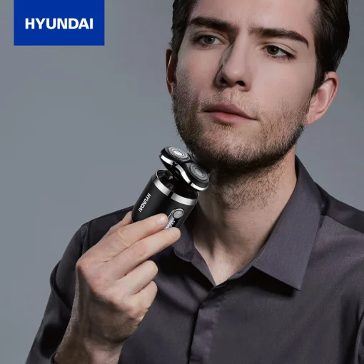 Cod. 1046 Kit Afeitadora Hyundai PHT-083 4en1 / 5W / Bat. 600 mAh / 8500 RPM / resistente al agua (IPX6) / Incl. (1*cabezal recortador vello nasal, 1*recortador vello, 1*cepillo limpieza facial, 1*cabezal masaje)