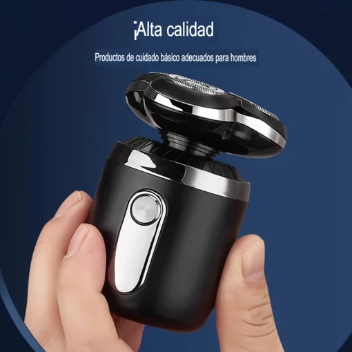 Cod. 1046 Kit Afeitadora Hyundai PHT-083 4en1 / 5W / Bat. 600 mAh / 8500 RPM / resistente al agua (IPX6) / Incl. (1*cabezal recortador vello nasal, 1*recortador vello, 1*cepillo limpieza facial, 1*cabezal masaje)