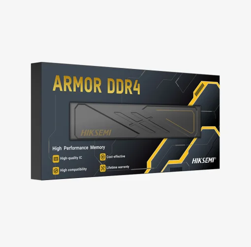 Cod. R1:269 Memoria RAM HIKSEMI ARMOR (Black) Performance P/PC 16GB DDR4 3200MHz&nbsp;/ con Disipador t&eacute;rmico