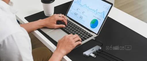 Cod. 375 Hub Multipuertos Genius UH-500 5 en 1 / Interfaz: USB-C a 1*HDMI 4K@60Hz, 1*USB-C PD (Carga r&aacute;pida 100W), 2*USB-A 3.0 &amp; 1*USB-C 5G, / Compatible: Windows&reg;, Mac OS, Android, Apple IOS / Plug &amp; play