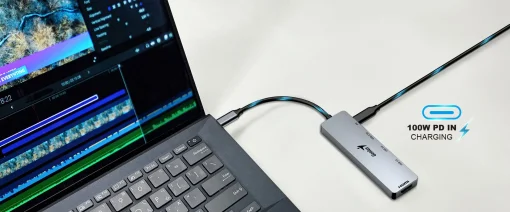 Cod. 375 Hub Multipuertos Genius UH-500 5 en 1 / Interfaz: USB-C a 1*HDMI 4K@60Hz, 1*USB-C PD (Carga r&aacute;pida 100W), 2*USB-A 3.0 &amp; 1*USB-C 5G, / Compatible: Windows&reg;, Mac OS, Android, Apple IOS / Plug &amp; play