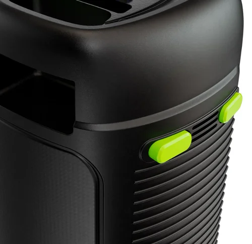 Cod. 241 Parlante Klip Xtreme BoomFire KLS-100 / 1200 Watts (RMS 80W) / 2x bajos 4&quot; / TWS, Bluetooth® V5.0 / Bat. litio 4000mAh / Luces LED flameantes multicolor