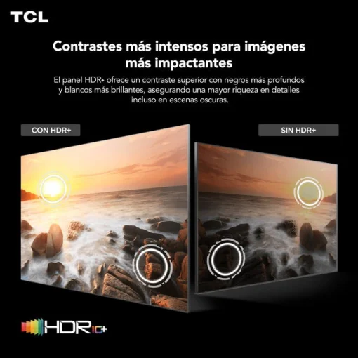 Cod. 116 Smart TV TCL 50V6C 50&quot; 4K UHD / Google TV / (DLG 120Hz) HDR 10+ MEMC / AiPQ / Dynamic Color / Bisel Metálico / Panel HVA / HDMI 2.1, USB / WiFi 5 &amp; BT5.2 / Dolby audio / Google Cast / Control remoto por voz
