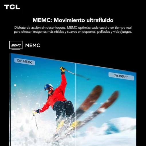 Cod. 116 Smart TV TCL 50V6C 50&quot; 4K UHD / Google TV / (DLG 120Hz) HDR 10+ MEMC / AiPQ / Dynamic Color / Bisel Metálico / Panel HVA / HDMI 2.1, USB / WiFi 5 &amp; BT5.2 / Dolby audio / Google Cast / Control remoto por voz