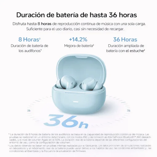 Cod. 140 Audifonos Redmi Buds 8 Lite (Blanco) / Bluetooth&reg;&nbsp;5.4&nbsp;/ Woofer potente (14,2&nbsp;mm) / Anulaci&oacute;n de ruido IA (activa 42&nbsp;dB) / Llamadas claras AI ENC doble micr&oacute;fono / Carga R&aacute;pida aud. / (36H) / USB-C / IP54