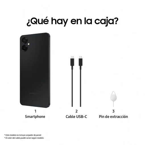 Cod. 262 Samsung Galaxy A06 LTE-Dual SIM / Octa-Core / 4GB Ram / 128GB / 6.7&quot; HD+ / Cam 50.0MP / 8MP frontal / 4G / Android / carga rápida 25W, 5000mAh / Black