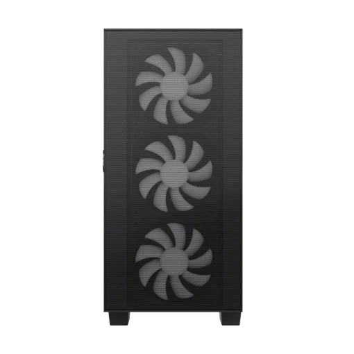 Cod. 143 Case Gaming GAMEMAX Aero Mini Eco / MATX / Panel frontal Mesh / tapa lateral vidrio templado / USB3.0 + USB 2.0 / HD audio / Incluye 4*ventiladores Black 12cm