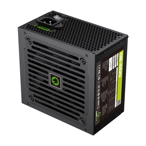 Cod. G:128 Fuente de Poder GAMEMAX GE-500 BK / 500Watts / Alta eficiencia 80+ / 12CM Ventilador / ATX P/PC