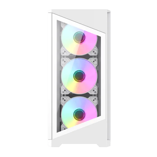 Cod. 394 Case GAMEMAX Destroyer TGW / lateral y frontal vidrios templados / Controlador fan (16 modos RGB / 1*USB3.0 + 2*USB2.0 / HD audio / Incluye: 4*ventiladores 12mm. ARGB