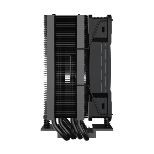 Cod. 162 Air cooler CPU GAMEMAX Ice Force BK ARGB / 4*tubos térmicos / TDP 200W  / Compatible: Intel Intel LGA1851/1700/115X/1366 y AMD AM5/AM4 / AURA SYNC 3 pines (M/F), PWM 4 pines