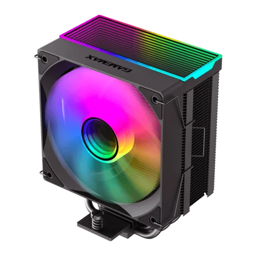 Cod. B:159 Air cooler CPU GAMEMAX Sigma 550 Infinity BK&nbsp;/ 5*tubos t&eacute;rmicos / TDP 220W / efecto de luz de espacio infinito&nbsp;/ Compatible: Intel Intel LGA1700/115X/1366 y AMD AM5/AM4 / AURA SYNC&nbsp;3 pines (M/F), PWM 4 pines