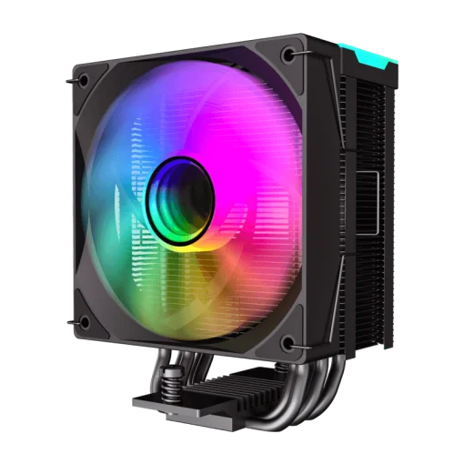 Cod. B:159 Air cooler CPU GAMEMAX Sigma 550 Infinity BK&nbsp;/ 5*tubos t&eacute;rmicos / TDP 220W / efecto de luz de espacio infinito&nbsp;/ Compatible: Intel Intel LGA1700/115X/1366 y AMD AM5/AM4 / AURA SYNC&nbsp;3 pines (M/F), PWM 4 pines