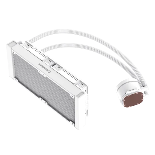 Cod. B:166 Enfriamiento Líquido CPU GAMEMAX IceChill 240V White / Bomba y ventiladores RGB y PWM direccionables 240mm AIO TDP 250W / compatible: Intel 1700/1366/2011/1851 y AMD AM5/AM4