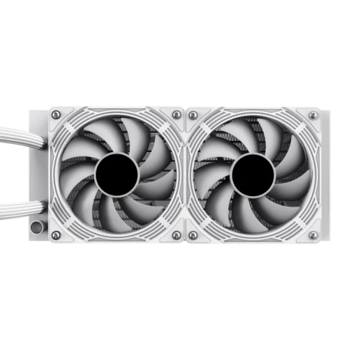 Cod. B:166 Enfriamiento Líquido CPU GAMEMAX IceChill 240V White / Bomba y ventiladores RGB y PWM direccionables 240mm AIO TDP 250W / compatible: Intel 1700/1366/2011/1851 y AMD AM5/AM4