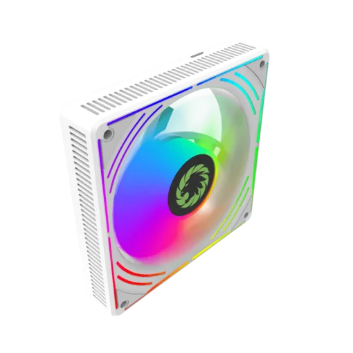 Cod. V:335 Kit Ventiladores PC GAMEMAX RA300 WH / 3*FAN120mm Luces ARGB / AURA 3 pin 5V (M/F), PWM 4 pines(M/F)