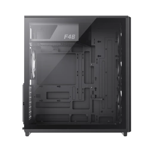 Cod. 356 Case GAMEMAX F46 BK / ATX&nbsp;/ 1*USB-C, 2*USB3.0 / frontal Mesh Optimizado P/Flujo de Aire y lat. vidrio templado&nbsp;/ admite refri. l&iacute;quida 360&deg; &amp; VGA 350mm / M&oacute;dulo I/O intercambiables / Incluye 4*Fans ARGB 120mm