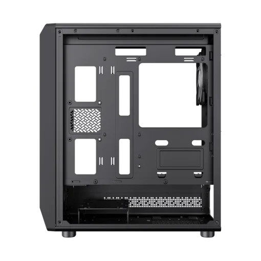 Cod. 324 Case GAMEMAX FORGE MB / lateral vidrio templado y frontal diseño parrilla ABS / 1*USB3.0 + 1*USB2.0 + 1*Tipo-C / Audio HD / Incluye: 4*ventiladores ARGB 120mm