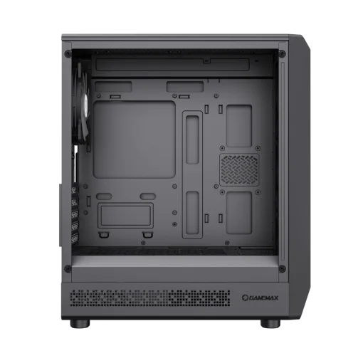 Cod. 324 Case GAMEMAX FORGE MB / lateral vidrio templado y frontal diseño parrilla ABS / 1*USB3.0 + 1*USB2.0 + 1*Tipo-C / Audio HD / Incluye: 4*ventiladores ARGB 120mm