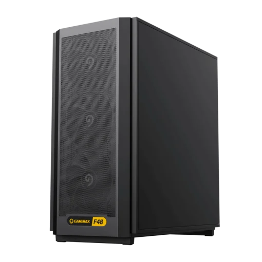 Cod. 370 Case GAMEMAX F46 DARK / ATX&nbsp;/ 1*USB-C, 2*USB3.0 / frontal Mesh Optimizado P/Flujo de Aire&nbsp;y marco de acero&nbsp;/ admite refri. l&iacute;quida 360&deg; &amp; VGA 350mm / M&oacute;dulo I/O intercambiables / Incluye 4*Fans120mm
