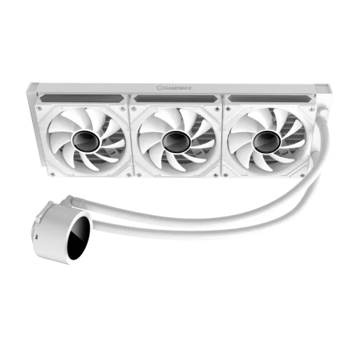 Cod. B:170 Enfriamiento L&iacute;quido GAMEMAX ICEBURG 360 Digital WH / FAN 3*120MM PWM / TDP 290W / Pantalla digital de temperatura / Sincronizaci&oacute;n ARGB AURA Sync / Compatible Intel LGA1700 y AMD AM5