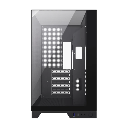 Cod. 309 Case GAMEMAX Infinity Plus Black / ATX / USB3.1/USB-C / Diseño Vista Panorámica 3 lados vidrios templados / cables y tubos ocultos / admite: refri. líquida 360°, VGA 400mm &amp; soporta hasta 8 fans