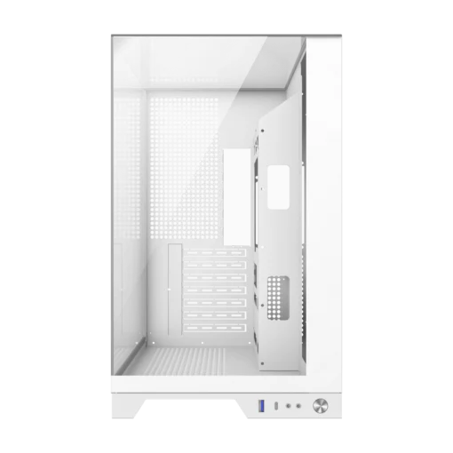 Cod 343 Case GAMEMAX Infinity Plus White&nbsp;/ ATX / USB3.1/USB-C / Dise&ntilde;o Vista Panor&aacute;mica 3 lados vidrios templados / cables y tubos ocultos / admite: refri. l&iacute;quida 360&deg;, VGA 400mm &amp; soporta hasta 8 fans