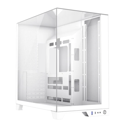 Cod 343 Case GAMEMAX Infinity Plus White&nbsp;/ ATX / USB3.1/USB-C / Dise&ntilde;o Vista Panor&aacute;mica 3 lados vidrios templados / cables y tubos ocultos / admite: refri. l&iacute;quida 360&deg;, VGA 400mm &amp; soporta hasta 8 fans