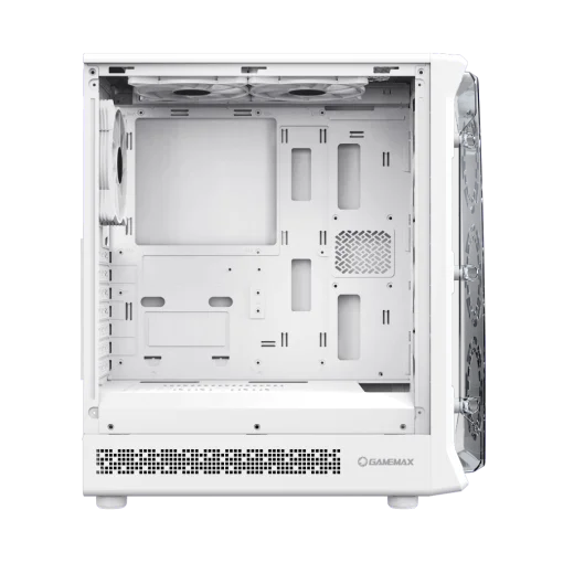 Cod. 355 Case GAMEMAX Starlight 2 AW / ATX / USB-C, USB3.0, USB2.0 / lat. vidrio templado y Fron. Diseño de panel acrílico transparente / Bloqueo interruptor de niños / admite refri. líquida 360° &amp; VGA 330mm / Incluye 6*Fans ARGB 120mm